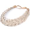 BOBIYA - Fascia per capelli sintetici a 2 fili, con trecce intrecciate classiche, trecce intrecciate, elasticizzate, per donne e ragazze, accessorio boho (Bionda bianca)