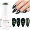 Nicedeco 15ML Smalto Cat Eye Semipermanente per Unghie Colori Smalto magneticp per Unghie Lampada UV LED Soak Off Gel Nail Polish N316