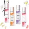 Junjie Profumo ai Feromoni Donna, 2025 Nuovo Profumo ai Feromoni Originale Donna, Roll-On Profumo ai Feromoni Donna, Enhanced Scents Pheromone Perfume (4pcs-B)