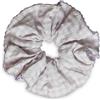 SXQLYH Scrunchie XXL, elastico per capelli con bordo ondulato, morbido e confortevole, grande elastico per capelli, 16 cm, elastico per coda di cavallo, da donna, per capelli spessi e lunghi (viola)