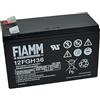 FIAMM Componenti Accessori S.p.A Fiamm Batteria Serie FGH 12V Alimentazione di emergenza UPS Collegamento Faston 187 piatta di 4,8 mm (12FGH36 Amperaggio 9 Ah)