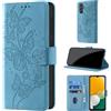 CaseGla Cover per Samsung Galaxy A54 5G, Azzurro | Blocco RFID, Portafoglio Pelle PU, Flip Libro, Porta Carte, Magnetica Libretto, Antiurto Protezione Completa