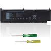 OPAHUTER PKWVM Laptop Batteria Compatibile con Dell Precision 7550 7750 7560 7760 Serie Laptop 453-BBCQ 068N03 0447VR C903V 0CR72X CR72X P44E P93F P44E001 P44E002 P93F001 P93F002 11.4V 95Wh 6 celle