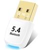 Flintronic Adattatore Bluetooth 5.4 per PC, Bluetooth Dongle USB, chiavetta USB Bluetooth, Bluetooth Stick Dongle (EDR & BLE) per Windows 11/10/8.1/7, per Desktop, Laptop, Auricolari, Tastiera, Mouse
