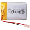 Liter energy battery Batteria 303450 LiPo 3.7V 500mAh 1.85Wh 1S 5C Liter Energy Battery per l'elettronica Ricaricabile Telefono Portatile Smartwatch Orologio GPS - Non adatto per Radiocomando 52x34x3mm (500mAh|303450)
