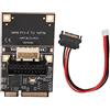 ANGGREK Adattatore Mini PCIE a USB, Scheda di Espansione Frontale USB 3.0 a 19 Pin con Chip Renesas per PC Desktop con