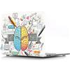 JZ Cervello Duro Caso Cover Skin con Protezione per Tastiera per MacBook (Retina, 12-inch, Models:A1534) - G