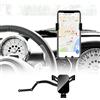 KUNGKIC Supporto per cellulare da auto regolabile per telefono auto, compatibile con Mini Cooper R50 R52 R53, accessorio interno girevole a 360°, lega di zinco ABS (pieghevole-nero)