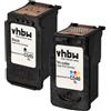 vhbw 2x cartucce compatibile con Canon Pixma TS3350, TS3152, TS3151, TS3150, TS3355, TS3450, TS3352, TS3351, TS3451 stampante (ricaricata)