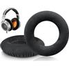 SOULWIT Cuscinetti Auricolari Professionali di Ricambio in Velluto per Neumann NDH 30 (NDH30) Studio Cuffie, Padiglioni Cuffie con Schiuma ad Alta Densità - NDH 30 Velour Nero