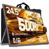 UPERFECT 24.5 500Hz QLED Monitor Portatile, Gaming Portable Monitor 0.1ms FreeSync 125% sRGB 2000:1 600 Nits Ultra Sottile HDR IPS-Bildschirm für PC Laptop Spielekonsole, VESA-kompatibel