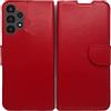 KEJI Cover Custodia per Samsung Galaxy A13 4G, Cover Custodia Libro in Pelle Portafoglio con Supporto Flip Caso Supporto Stand Chiusura Magnetica Samsung Galaxy A13 4G, Elegante (ROSSO)