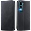 MOJIA Cover per Vivo Y31 5G, Custodia Folio Portafoglio in Pelle PU [chiusura magnetica], Case a Libro con Guscio Interno in TPU, Supporto per Carte.. Nero