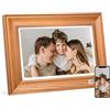 KODAK Cornice Digitale WiFi Cornice Foto Digitale 10 pollici, FHD 1920 * 1200 Touchscreen, Cloud Cornice Elettronica in Legno con Memoria da 32GB, Condivisione di Foto, Video e Musica via USB o App
