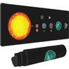 suijnk Outer Wilds - Tappetino per mouse da gioco grande, 80 x 30 cm, con base in gomma antiscivolo, per casa e ufficio