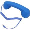 LUCKDANO Cornetta Telefonica retrò Cornetta Telefonica Cordless retrò con Jack da 3,5 Mm, Cablata Anti-radiazioni Compatibile con Smartphone e Computer, Volume Regolabile e 9 Piedi (BLUE)