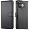 JUNETOP Cover per Honor 600 Lite 5G con Vetro Temperato, Nero