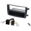 Audioproject A220 - Set mascherina per vano autoradio da incasso per Mercedes Classe C W203 CLK W209 Viano Vito con, vano portaoggetti da incasso, adattatore radio/antenna ISO DIN