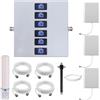 KKBSTR Ripetitore 4G Ripetitore Segnale Cellulare Amplificatore GSM 6 Bande