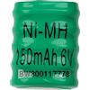 vhbw NiMH Batteria a bottone di ricambio tipo 5/V150H 150mAh 6V compatibile con batterie compatibile con modellismo, luci solari ecc.