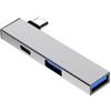 Hattba Alluminio USB C Splitter Tipo C A Tipo C E Doppio Hub Porta USB Compatibile Per I Dispositivi Window OS