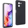 REY Cover in Gel TPU Nera per DOOGEE Note 59-59 PRO - 59 PRO+, Ultra Sottile 0,33 mm, Morbido Flessibile, Custodia Silicone