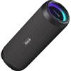 RIENOK Cassa Bluetooth Potente Portatile 40W IPX7 Impermeabile Altoparlante Bluetooth con Equalizzatore, 30 Ore di Autonomia, Bassi Potenti, Chiamate in Vivavoce, Luce LED, Supporta AUX e TF