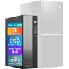 Blackview NEX60 Mini PC Fisso SFF Win 11 Pro, 13th Gen Intel Core 5 210H (8C/12T), 16GB RAM 512GB SSD (Up to 64GB+4TB)PC Desktop, 4K Duo Display Computer Fisso, 15 Ports/USB3.2/WiFi6 [3-Year Warranty]