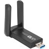 Sxhlseller Adattatore Wi-Fi Wireless 11AC Dual‑Band Band, Usb3.0 5.8G/2.4G 1200M Scheda di Rete Mini Portatile, per PC Desktop Laptop per XP/Vista/7/8/10/Linx2.6X/OS X