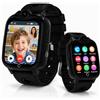 ELEJAFE 4G Smartwatch Bambini con GPS e Videochiamata, Telefono Orologio Bambino con GPS, SOS, Chat Vocale, Impermeabile IP68, Modalità Classe, Camera, Sveglia, Giochi, Smartwatch Regalo per Bambino e Bambina