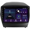 XIUNYIE Car Radio per Hyundai Tucson IX35 2009-2015 Android 15 9 Pollici Touch Screen con Bt Fm Wifi Dual Usb Per, 4 Core 2G+64G