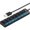 zwxqe Usb Hub, Port Data Splitter, Compact Anti-Slip Base, Independent On/off Buttons, High-Speed Transmission, Plug-And-Play Convenience, Lightweight Portable Design, Remote Work