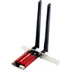 Giwnhvx Adattatore WiFi 6E AX210 PCIE 5400 Mbps Scheda di rete Ethernet BT 5.3 2.4G/5G Dual Band 802.11 per Win 10 11