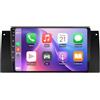XIUNYIE Car Radio per BMW X5 E39 E53 2000-2007 Android 15 9 Pollici Touch Screen con Bt Fm Wifi Dual Usb Per, 4 Core 4G+64G