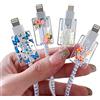 DiyGody 4 Pezzi Protezione per Raccordi a Cavo USB Type-C Compatibile con Phone, Protezioni per Cavi di Ricarica con Design di Floreale Carina, Proteggi Cavo Cellulare Accessori per Caricabatterie