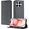 XINYEXIN Custodia in Pelle per Xiaomi 17T 5G | Nero, Cover a Libro, Portafoglio, Blocco RFID, Slot per Carte, Chiusura Magnetica, Supporto, Antiurto