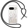 Yoedge Cover con Cordino per Google Pixel 9 5G 6,3, Trasparente Aesthetic Disegni Fiori Custodia con Collana Tracolla Laccio Collo, Sottile TPU Bumper Silicone + PC Antiurto Protettiva Case,01