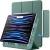 JETech Custodia Magnetica per iPad Pro 12,9 Pollici Modello 2022/2021/2020/2018, Supporta Pencil 2a Generazione di Ricarica, Attaccamento Magnetico, Auto Svegliati/Sonno (Verde Nebbioso)