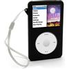igadgitz U0258 Nero Custodia Silicone Compatibile con Apple iPod Classic 80GB, 120GB & 6th Gen 160gb (Modello con profondità di 10,5 mm), Con Protettore Schermo & Clip cintura