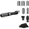 ROWENTA Brush Activ UB9540F0 - Spazzola per lo styling dei capelli ad aria calda - Nero e argento - 1000