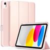 CACOE Custodia Cover Compatibile con iPad 11a Generazione (A16) 11" (2025) / iPad 10a Generazione 10.9" (2022) (A2757/A2777), Ultra Sottile Retro Cover con Portapenne,Oro Rosa