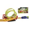 Generico Pista Giocattolo Luminosa Doppio Giro della Morte con Macchinina Track Macchinine Pista Auto Flessibile Piste Giro della Morte Auto Inclusa Loop Acrobatica con Lanciatore