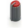 ezqnirk 10pcs REGOLAZIONE MIXER Diametro Della Manopola Diametro 10,5mm Cappo Di Manopola Di Plastica 18mm 270 Gradi Foro Interno A Forma Di D 6 Mm,Red