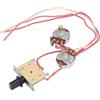 ZenithAur Kit di cablaggio precablato ZenithAur con potenziometri da 250K e interruttore a levetta a 3 vie, set completo di cablaggio per chitarra per aggiornamenti Telecaster