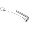 TUXCAXI Perno per pila di Pesi per coinvolgimento Muscolare avanzato, estensore sostitutivo per Perno per Pesi, sessioni di Allenamento Fitness efficienti, Argento, 10x80mm
