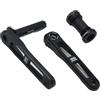 LHHL Bici da Strada Guarnitura 165/170/175mm Integrate Cave Manovella Sinistra/Destra Lega di Alluminio Bici Guarniture con BB(Black,170MM)