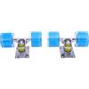 Emoshayoga Kit Camion e Ruote Longboard con Ruote di Attrito a LED per Divertimento e Sicurezza Sullo Skate (Blu)