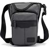 WANGSHAOWEI Marsupio Gamba Moto Borsa Da Gamba, Coscia In Nylon Uomo Pantaloni Ciclismo A Tracolla Casual Spalla Incrociata Cintura(Noir)