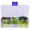 Lylithuif Kit Esca per Rana 10 Pezzi Esca da Pesca in plastica Morbida con Occhi 3D Azione di Nuoto realistica per Accessori per Attrezzatura da Pesca alla Trota d'Acqua Dolce e salata