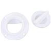 Generic Ombrinale di Scarico per Motoscafo ABS Resistente con Filettature Antisabbia per Barche da Yacht 1 Pezzo (Black)